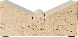 Ferm Living Tvara Buchständer Travertine, 22x22 cm