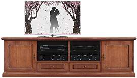 Fernsehertisch Nussbaum im klassischen Stil