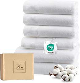 Ferò Luxus Handtücher Set, 6-teilig, 100%