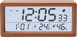 Fesatccoz Digitaler Wecker Holz Mit Großes LCD