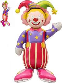 Fesnova Clown Ballon Faschingsdeko, XXL Luftballon 