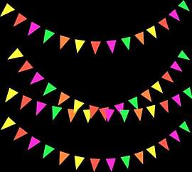 Fesnova Neon Perlenvorhang Schwarzlicht Deko,6.5