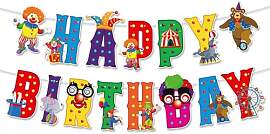 Fesnova Zirkus Happy Birthday Girlande,Girlande