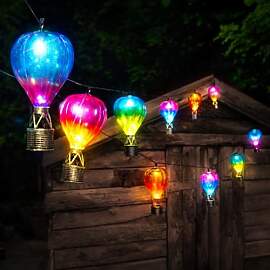 Festive Lights 2,7m Solar Heißluftballon