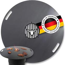 Feuerplatte für Feuertonne Kugelgrill Handgriffe