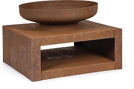 Feuerschale Efesto aus hitzebeständigem Stahl,