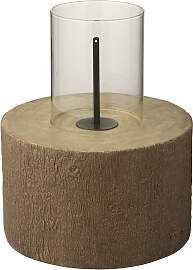 Feuerstelle Baumstamm, Rund, Braun, Ethanol, Large