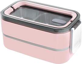 feyiubmen Lunchbox mit 3 Fächern,Brotdose