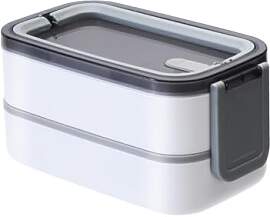 feyiubmen Lunchbox mit 3 Fächern,Brotdose