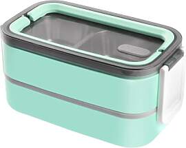feyiubmen Lunchbox mit 3 Fächern,Brotdose