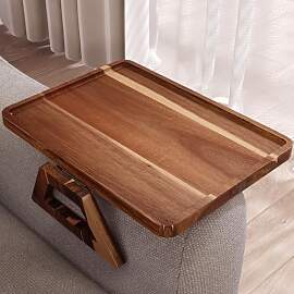 Fibogollo Akazienholz Sofatablett