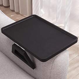 Fibogollo Bambus Sofatablett Armlehne,Festclip