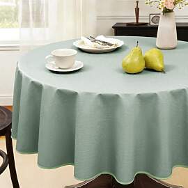 FIBORIA Kleine Runde Wachstuchtischdecke 80 cm mit 