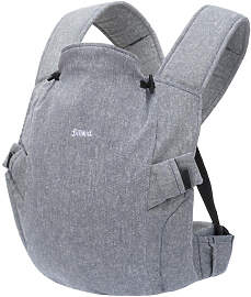 Fillikid Babytrage Natural, Grau, 37x34 cm,