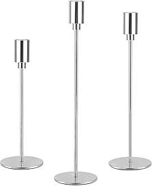Filltown Silber Kerzenhaltern Set 3, Kandelaber