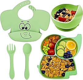 FILOWA Kinderteller Set, Baby Geschirr-Sets 5