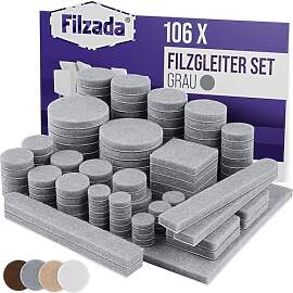 Filzada® Filzgleiter Selbstklebend Set 106 Stück 