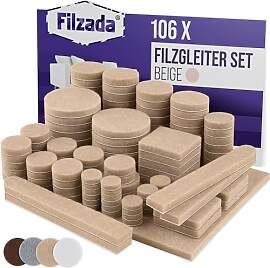 Filzada® Filzgleiter Selbstklebend Set 106 Stück 