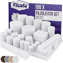 Filzada® Filzgleiter Selbstklebend Set 106 Stück 