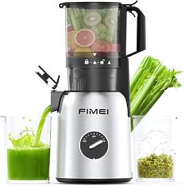 FIMEI Entsafter, Slow Juicer mit 135mm Breite und