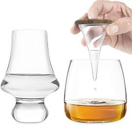 Final Touch Set mit Tropfpipette und Whiskyglas