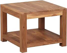 FineBuy Couchtisch Akazie Massivholz 60x60 cm ·