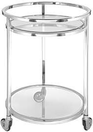 Fink - Siena - Barwagen - Rund - Edelstahl/Glas -