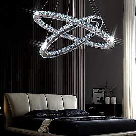 Finktonglan Moderne Kristall-Kronleuchter, LED