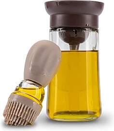 Fino Casa 2in1 Ölflasche mit Pinsel Ölspender