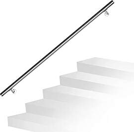 Fiqops Handlauf Edelstahl, Treppengeländer, 140cm 