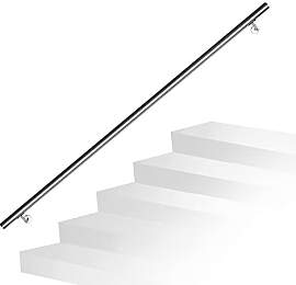 Fiqops Handlauf Edelstahl, Treppengeländer, 200cm 