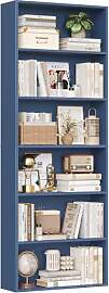 FirFurd Bücherregal, Holzregal mit 6 Fächern,