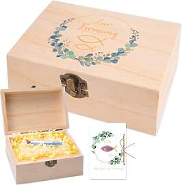 Firmung Geldgeschenk Holzbox Jungen Mädchen,