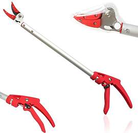 FISHTEC Gartenschere Langer Stiel mit Halteklammer 