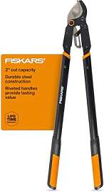 Fiskars Amboss-Astschere mit Ratschenantrieb, 81,3 