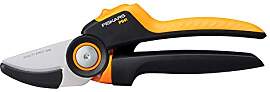 Fiskars Amboss-Gartenschere, X-series PowerGear,