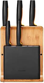 Fiskars Bambus Design-Messerblock mit 5 Messern,