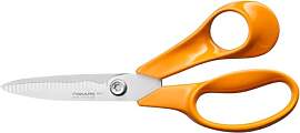 Fiskars Classic Gartenschere, Gezahnte Klingen,