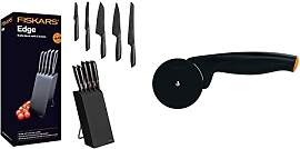 Fiskars Design-Messerblock mit 5 Messern, Breite: