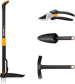 Fiskars Gartenwerkzeuge-Set, 4-teilig, Xact