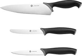 Fiskars Messer-Set (3-teilig), Kochmesser groß,