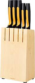 Fiskars Messerblock mit 5 Messern, Breite: 14,5