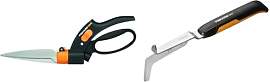 Fiskars Rasenkantenschere, Mit Servo-System,