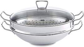 Fissler Nanjing/Edelstahl-Wok (Ø 36 cm) große