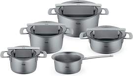 Fissler Phi Collection/Edelstahl-Topfset,5-teilig, 
