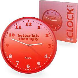 Fisura – Originelle Wanduhr Better Late Than