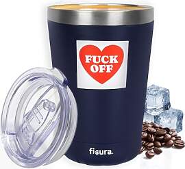 Fisura – Thermobecher aus Edelstahl mit witziger 