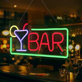 FITNATE Neon Sign, Acryl Barschild, USB Powered