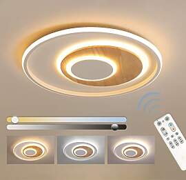 FitzMia LED Deckenleuchte, Deckenlampe mit Holz,