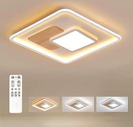 FitzMia Quadrat LED Deckenleuchte, Deckenlampe mit 